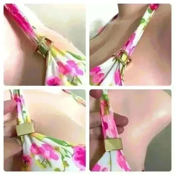 VICTORIA’S SECRET FLORAL SUIM TOP SIZE 32A - Picture 10 of 10